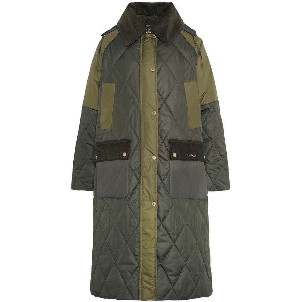 Barbour Cookston Longline Quilted Jacket